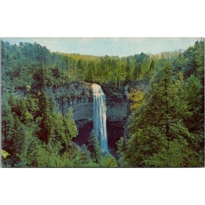 Fall Creek Falls Highest Waterfall East Of The Rockies Vintage Postcard SPL30