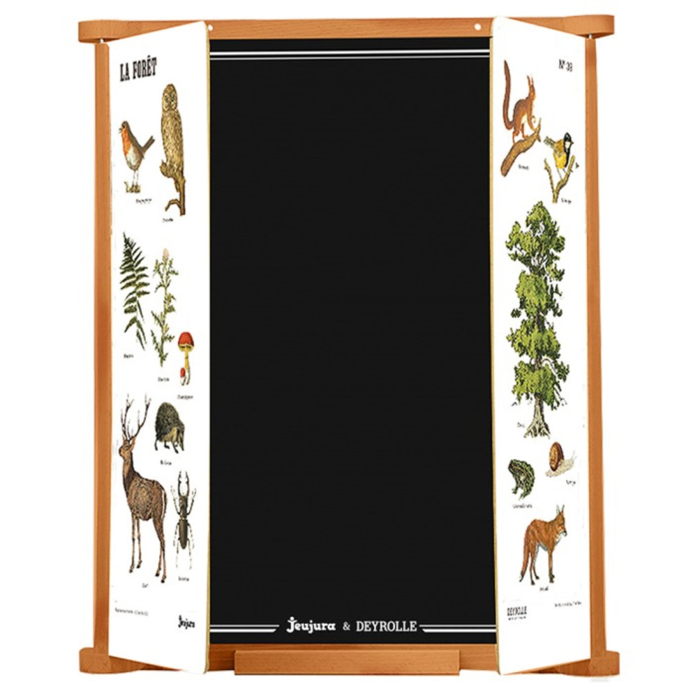 Tableau triptyque la forêt - Toile de lin Premium et châssis bois massif
