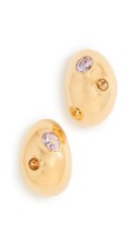 Lizzie Fortunato Women's Mini Arp Earrings In Studded Gold 1 inch
