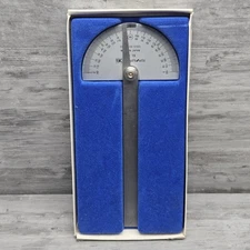 SK No. 19 Stainless Steel Protractor Machinist Toolmaker Layout Tool JAPAN