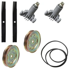 Deck Belt Spindle Pulley Blade Kit Fits Craftsman Fits Husqvarna Pro 42"