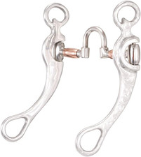 Engraved 8 3/4-Inch Cheeks Aluminum Copper Correction Mouth Bit, 5-Inch Mouth