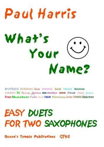 What's Your Name? (2 saxophones), Paul Harris, Printed Music