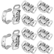 MorningRo 10 Pcs Mobile Home Cabinet Door Catch Double Post Friction Roller C...