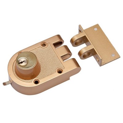 KABA ILCO 535-53-51 Auxiliary Lock,Jimmyproof Deadlock,Bronz 1GBA8