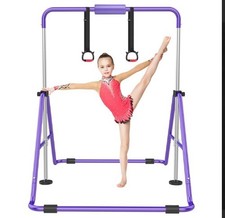 Gymnastic Bars for Kids with Adjustable Height, Folding Gymnastic Training BNIB