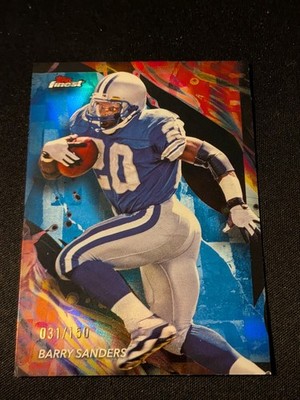 2024 topps finest football Barry Sanders #117 /150 Blue