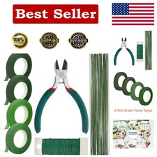 Floral Arrangement Tools Kit with Wire Cutter 26G Stem Wire 22G Paddle Wire