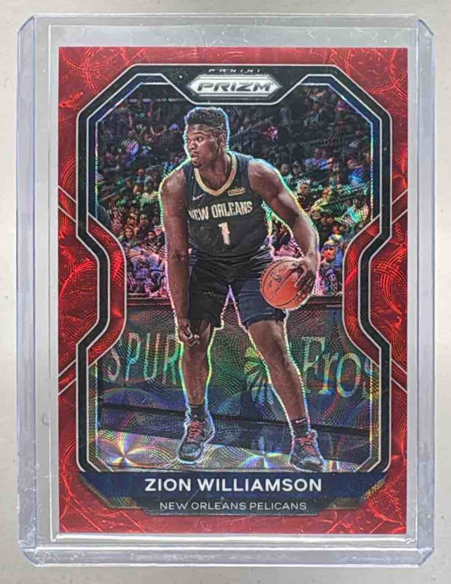 Zion Williamson 2020 Panini Prizm #185 Choice Red /88