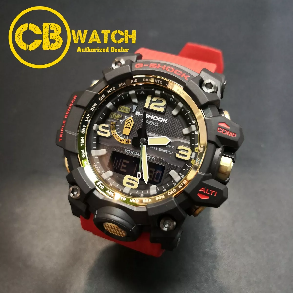 Casio GWG-1000GB-4A G-Shock Mudmaster Solar Triple Sensor MultiBand6 Men's  Watch 4549526171994