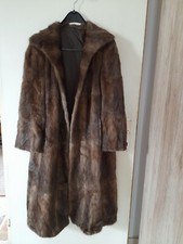 älterer Bisam Pelzmantel, Größe M-L