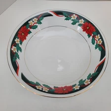 Tienshan "Deck the Halls" Fine China Serving Bowl 9.25" Vegetable buy 1 or More