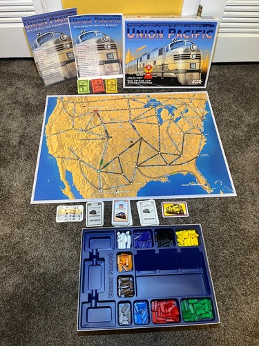 Union Pacific Train Game AMIGO Alan R. Moon - German W/ English Printed Rules
