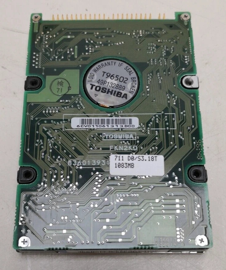 Toshiba HDD 2,5" MK1002MAV HDD2731C 1083MB 1GB ATA44 IDE ATA - Bild 3 von 3