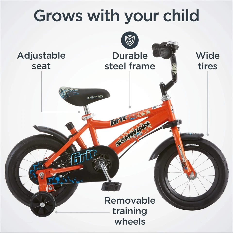 Schwinn Grit and Petunia Push Steer and Ride Kids Bike, For Boys & Girls Ages... - Image 3 of 4