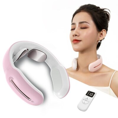 Masajeador Eléctrico Inteligente Para Cuello Y Hombros Terapia Magnética De Baja
