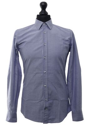 JOOP! Pally Langarm Freizeithemd Hemd S KW38 blau hellblau Baumwolle ÄL:66cm