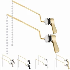 2Pack Universal Side Mount Toilet Handle Replacement Kit Toilet Tank Flush Lever