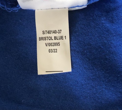 NEW GAP Womens 100% Cotton Short Sleeve V-Neck T-Shirt Top Bristol Blue Size M - Picture 5 of 7