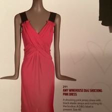 Dolce and Gabbana special edition shocking pink dress size 42 aso Amy Winehouse