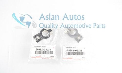POSITIVE &amp; NEGATIVE BATTERY TERMINALS For TOYOTA &amp; LEXUS 9098205035 &amp; 9098206022