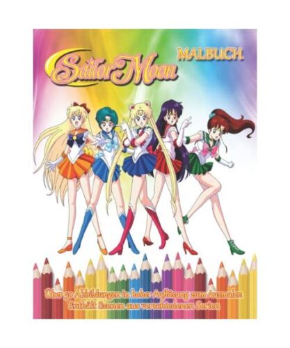 Sailor Moon MALBUCH - über 50 Abbildungen in hoher Auflösung zum Ausmalen - en - Imagen 1 de 1