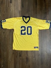 Vintage Nike Team Authentic Center Swoosh Yellow And Navy Jersey Sz XL