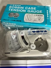" M " STYLE JUMBO BOBBIN CASE TENSION GAUGE - TOWA TM-3 With Instruction Manual
