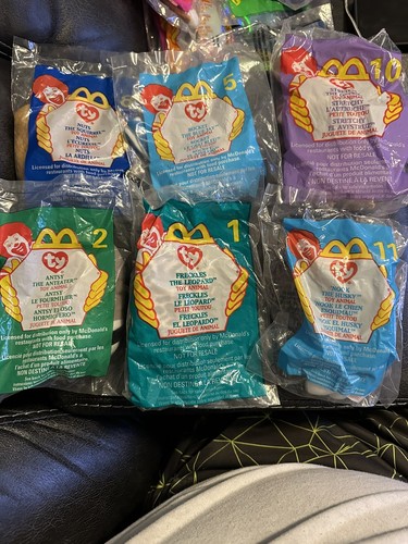 1999 McDonalds TY Teenie Beanie Babies Happy Meal Toys COMPLETE SET OF 12+SEALED - Picture 4 of 6