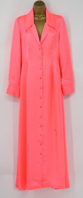 Christopher John Rogers DAMEN ROSA SHIRT LANGES KLEID US 6/UK 10 UVP £1800 EG
