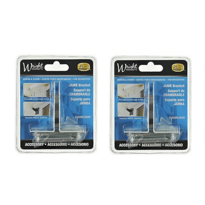 Wright Products Screen Storm Door Replacement Jamb Bracket White Industrial