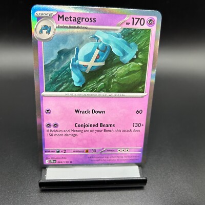 Pokemon Trading Card Game Journey Together Holo Rare Metagross #63