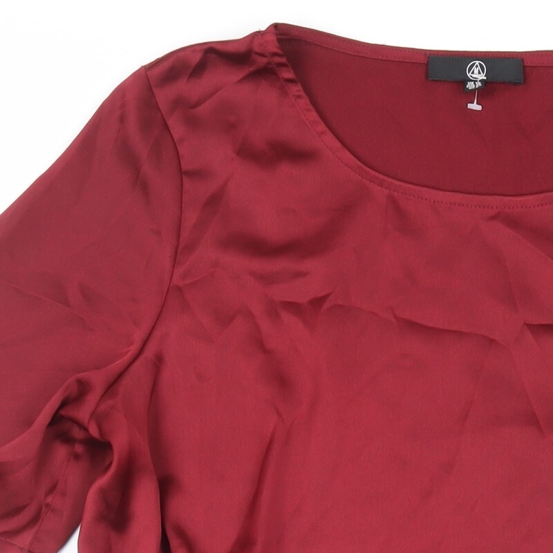 Missguided Womens Red Polyester Basic Blouse Size… - image 5