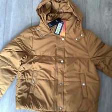 M&s Thermowarmth Stormwear Hooded Jacket Size 12 Colour Amber Rrp £35