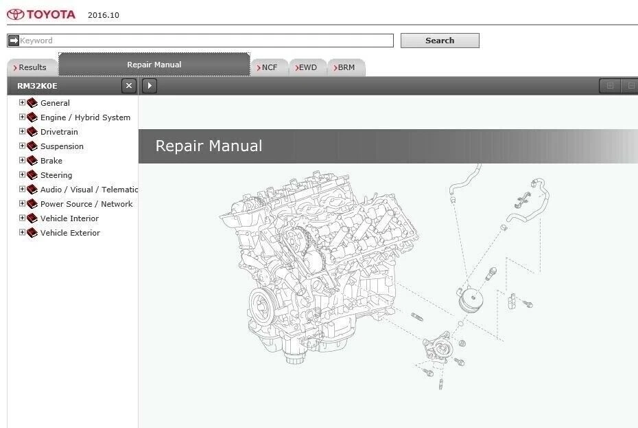 Toyota C-HR Hybrid (2016-2019) manuale officina per tutti i sistemi Win/Mac - Immagine 2 di 4