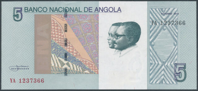 Angola [62] - 5 Kwanzas 2012 UNC - Pick 151A