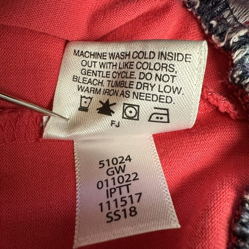Hanna Andersson Strawberry Dress 120 US size 6 or 7 Red Denim Summer Outdoor - Picture 5 of 6