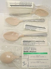  (4) Smith & Nephew Beige Coated Utensil Soft Touch Spoons Teaspoon A703-70 NEW
