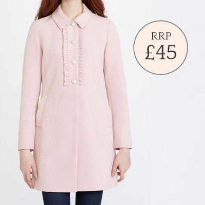 dunnes pink coat