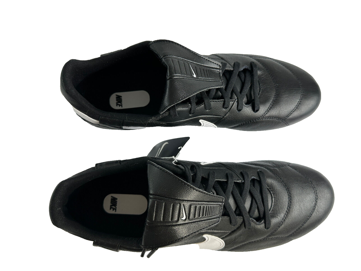 Nike Premier 3 Firm Ground Soccer Cleats Black White Men's Size