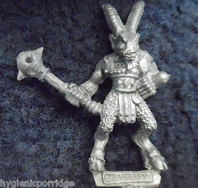 1987 Chaos Beastman 0205 14 CH4 Atzel Citadel Warhammer Beastmen Armee Beasts GW