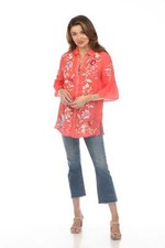 Johnny Was JWLA Denim Blue Cropped Baby Boot Jeans Boho Chic JWD1024