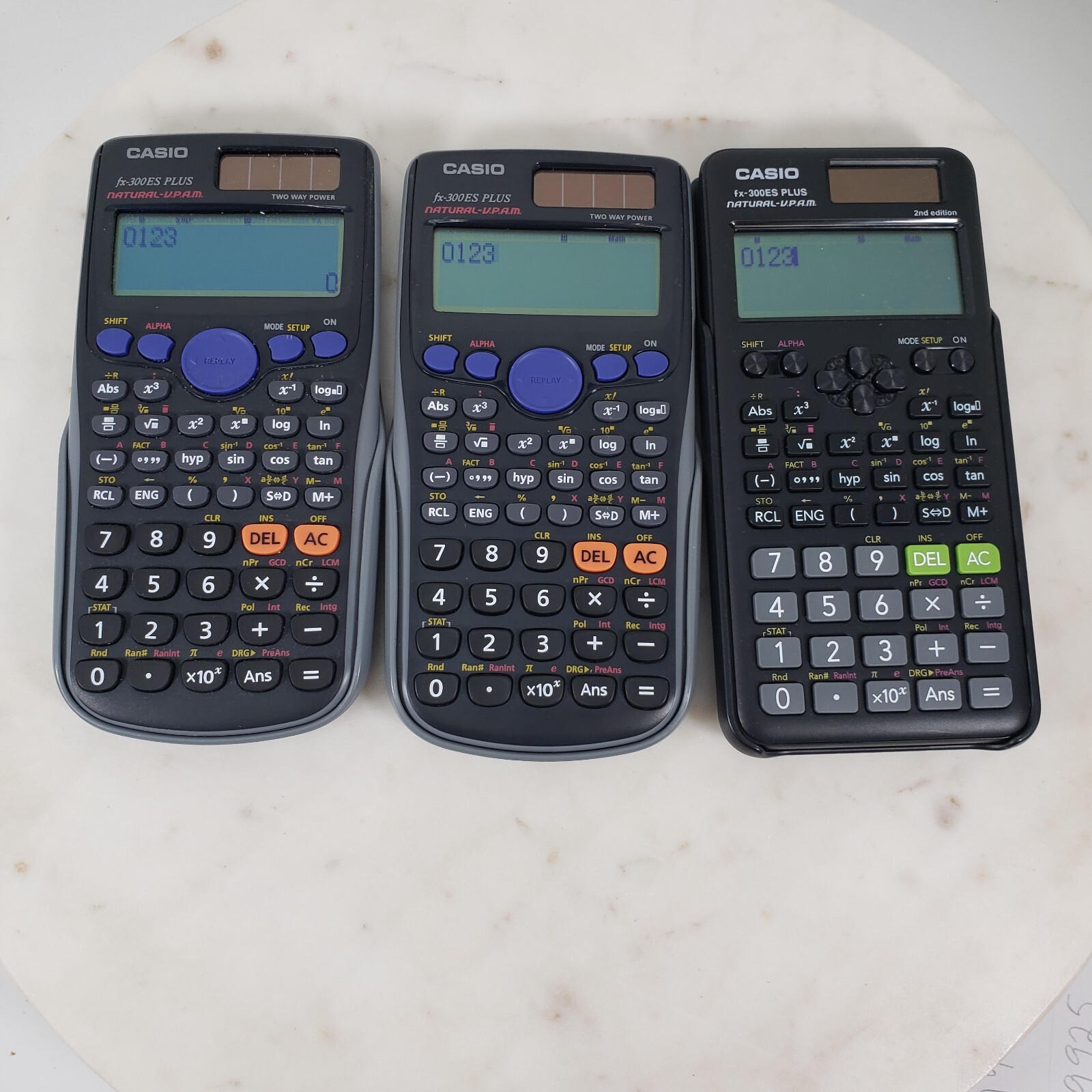 Lot of 3 Casio FX300ES Plus Natural VPAM Scientific Calculators Tested 79767903008 eBay