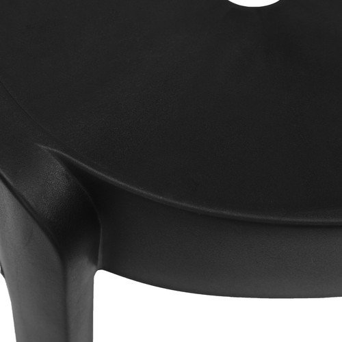 10 Pack Plastic Stackable Stools 18In Height Stack Stools Nesting Fashion Black - Picture 18 of 18