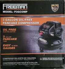 New Freeman P3GCOMP 3 Gallon 1/2 HP Oil Free Pancake Air Compressor