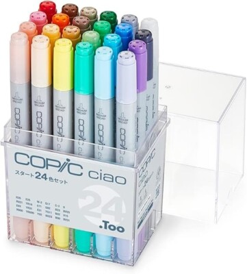 Too Copic Ciao Start 24color Set Multicolor Illustration Marker Pen sketch Japan