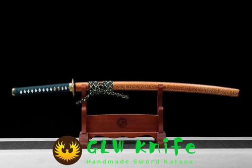 Katana de acero japonesa Samurai T10 Shinken espada afilada hoja lista para la batalla de combate - Imagen 12 de 19