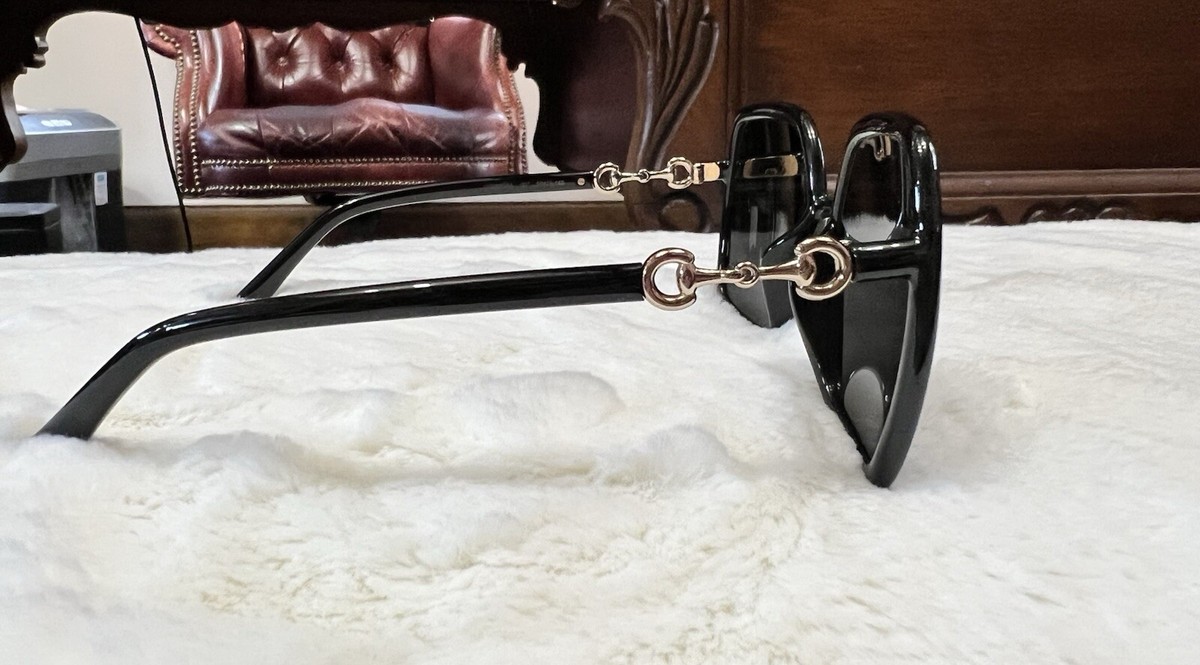 Gucci Horsebit Square Framed Oversized Sunglasses with 