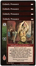 Unholy Penance x4 Lords of the Night V:TES VTES Vampire CCG