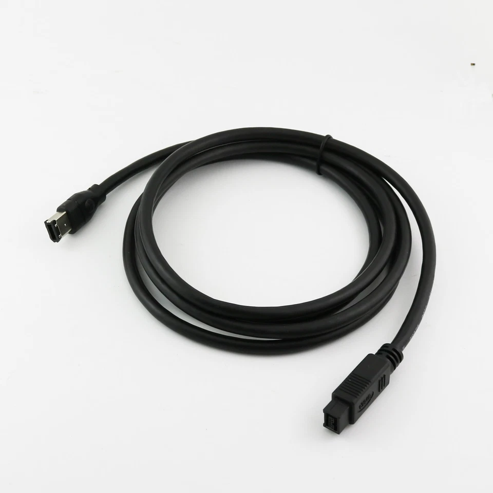 6ft Firewire 800/400 9 Pin To 6 Pin Cable 9-Pin 6-Pin IEEE 1394B Data Transfer - Image 2 of 4